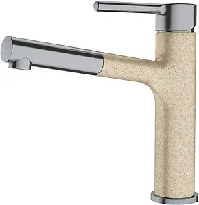 Смеситель для кухни с выдвижным изливом Franke Centro Pull out бежевый/нержавеющая сталь 115.0621.550 Смеситель для кухни с выдвижным изливом Franke Centro Pull out бежевый/нержавеющая сталь 115.0621.550, 1