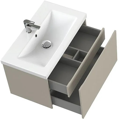 Тумба-умывальник подвесная Cersanit Grande 80 бежевый 64310+S-UM-COM80/1-w