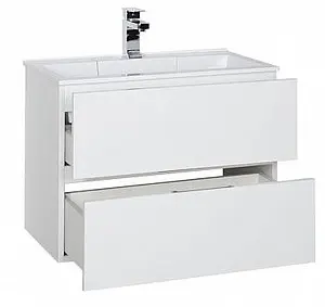 Тумба-умывальник подвесная Aquanet Алвита 70 белый 00184302+00182523, 4