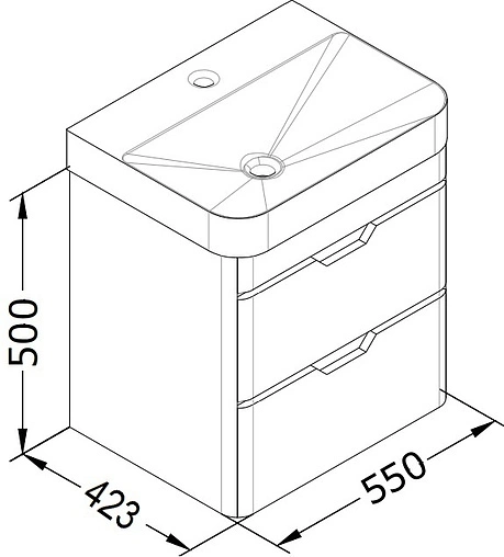 Тумба под умывальник подвесная Isvea Fonte 57 красный 21US1015157I Тумба под умывальник подвесная Isvea Fonte 57 красный 21US1015157I