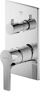 Смеситель для ванны скрытого монтажа Bravat Prolate хром P69218CP-3, 1