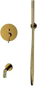 Смеситель для ванны скрытого монтажа WHITECROSS Y gold золото YSET06GL Смеситель для ванны скрытого монтажа WHITECROSS Y gold золото YSET06GL, 3
