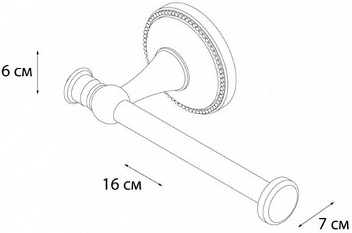 Держатель для запасных рулонов Grampus Alfa бронза GR-9510A Держатель для запасных рулонов Grampus Alfa бронза GR-9510A