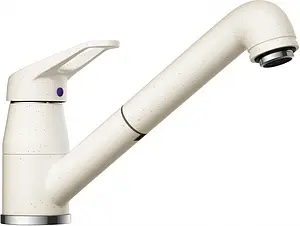 Смеситель для кухни с выдвижным изливом Omoikiri Tateyama-S WH белый 4994138, 1