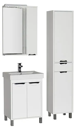 Шкаф-зеркало Aquanet Гретта 60 R белый 00177015