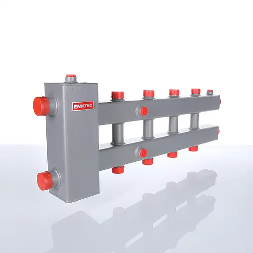 Распределительный коллектор 5 контуров с гидрострелкой 1¼&quot;н x 1&quot;н Valtec VTc.100.SH.070605