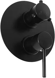 Смеситель для ванны скрытого монтажа Rav Slezak Seina чёрный матовый SE986KCMAT, 1