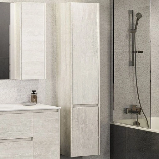 Шкаф-пенал подвесной Comforty Бремен 35 дуб белый 00004142376CF