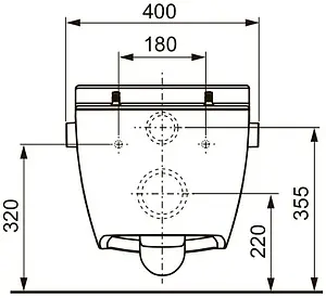 Комплект 6 в 1 TECEone 9400405.WC2 с кнопкой TECEambia 9240226 хром глянцевый, 5