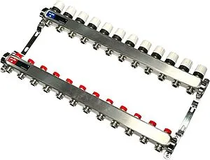 Группа коллекторная без расходомеров 12 отводов 1"в/в x ¾"ек Uni-fitt TECHNO 451W4312 Группа коллекторная без расходомеров 12 отводов 1"в/в x ¾"ек Uni-fitt TECHNO 451W4312, 5