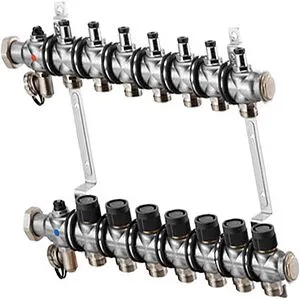 Группа коллекторная без расходомеров 7 отводов 1"нг x ¾"ек Oventrop Multidis SF 1404557 Группа коллекторная без расходомеров 7 отводов 1"нг x ¾"ек Oventrop Multidis SF 1404557, 1