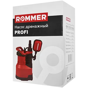 Насос дренажный Q=15м³/ч H=9.5м Rommer PROFI RDP-0003-100900 Насос дренажный Q=15м³/ч H=9.5м Rommer PROFI RDP-0003-100900, 4