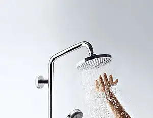 Душевая система с термостатом для душа Hansgrohe Croma 160 1jet хром 27135000 Душевая система с термостатом для душа Hansgrohe Croma 160 1jet хром 27135000, 3
