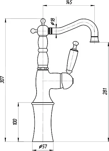 Смеситель для раковины Migliore Oxford бронза ML.OXF-6317.Bi.Bt Смеситель для раковины Migliore Oxford бронза ML.OXF-6317.Bi.Bt