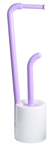 Ёршик для унитаза Fixsen Wendy фиолетовый/белый FX-7032-49