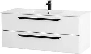 Тумба-умывальник подвесная Cezares Eco 120 Bianco Opaco ECO-CER-1200-2C-SO-BO+CZR-NAT-120-LVB Тумба-умывальник подвесная Cezares Eco 120 Bianco Opaco ECO-CER-1200-2C-SO-BO+CZR-NAT-120-LVB, 3