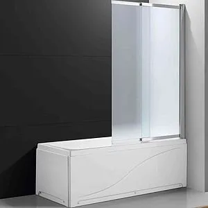 Шторка на ванну 1000мм рифленое стекло Cezares Slider 100 SLIDER-VF-11-100/150-P-Cr, 1