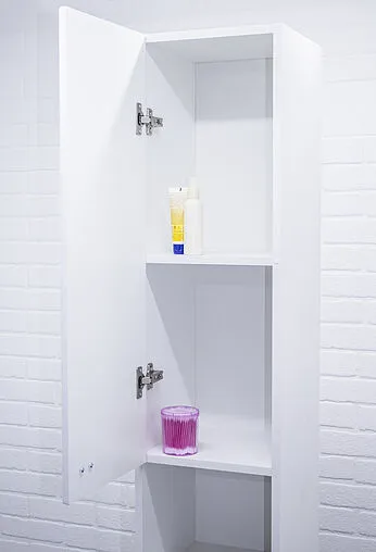 Шкаф-пенал напольный Айсберг Классик 30 L белый DA1007P