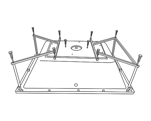 Каркас для ванны Excellent Crown Lux 190x120 MR.CRO19WH