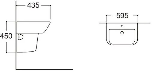 Полупьедестал Aquatek  белый AQ5441-00