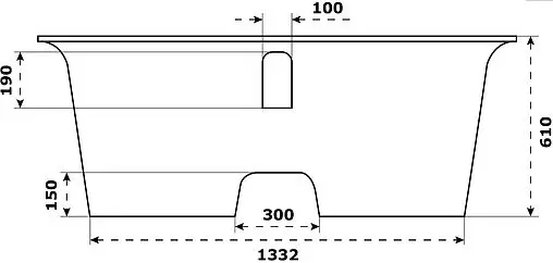 Ванна отдельностоящая из искусственного камня Bas Венеция 170х80 белый ВА00003
