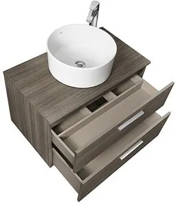 Тумба-умывальник подвесная Roca Victoria 80 городской дуб A857470402+A857419402+, 3