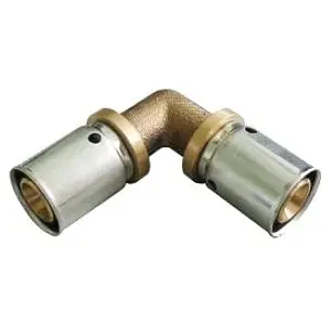 Уголок пресс соединительный 16мм Oventrop Cofit P 1512843 Уголок пресс соединительный 16мм Oventrop Cofit P 1512843, 1