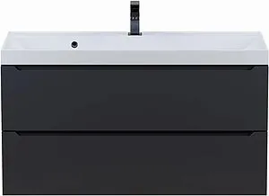 Тумба-умывальник подвесная Uperwood UPD Tanos 100 чёрный матовый 291020256 Тумба-умывальник подвесная Uperwood UPD Tanos 100 чёрный матовый 291020256, 1