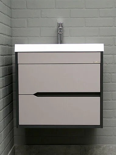 Тумба под умывальник подвесной Домино Karat 60 серый тауп DK3215T