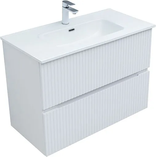 Тумба-умывальник Aquanet Джейн 90 белый матовый 00313287+