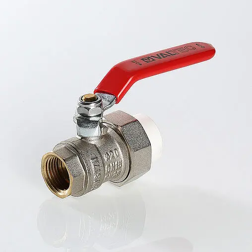 Кран шаровый с переходом на пп трубу 40мм x 1¼"в Valtec VTp.742.0.04007