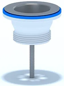 Выпуск для раковины с решеткой Ани Пласт полированная сталь M200 Выпуск для раковины с решеткой Ани Пласт полированная сталь M200, 1