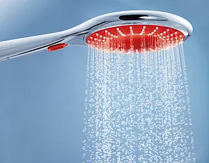 Лейка ручного душа Grohe Rainshower Icon хром/красный 27443000 Лейка ручного душа Grohe Rainshower Icon хром/красный 27443000, 3