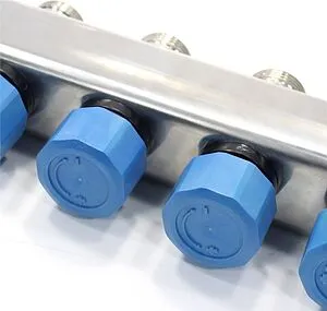 Группа коллекторная с расходомерами 12 отводов 1&quot;в/н x ¾&quot;ек Henco UFH-0605MDSS12, 3