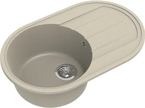 Мойка кухонная Ewigstein Elegant E-R50F тёмно-бежевый