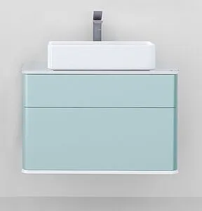 Тумба-умывальник подвесная Jorno Pastel 80 бирюзовый бриз Pas.01.82/P/BL+MLN-7050H Тумба-умывальник подвесная Jorno Pastel 80 бирюзовый бриз Pas.01.82/P/BL+MLN-7050H, 3