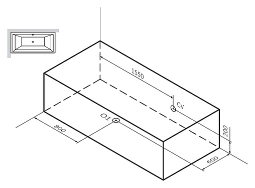 Ванна акриловая Am.Pm Admire 190x95 W1AA-190C095W-A