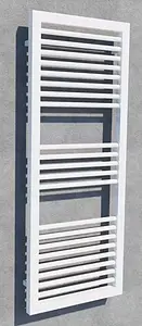 Полотенцесушитель водяной лесенка Lazzarini Asti 1228х600 белый 384840, 2