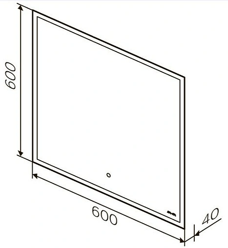 Зеркало с подсветкой Am.Pm Spirit 2.0 60 с подогревом M71AMOX0601SA