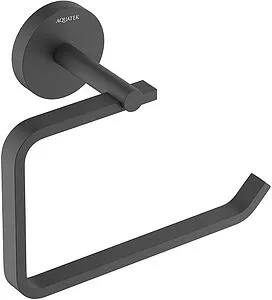 Держатель туалетной бумаги Aquatek Бетта чёрный матовый AQ4608MB, 1