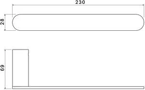Полотенцедержатель Aquatek Лира хром AQ4419CR Полотенцедержатель Aquatek Лира хром AQ4419CR, 2