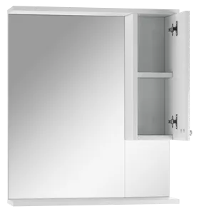 Шкаф-зеркало Домино Блик 60 R белый DD4211HZ, 4