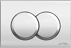 Клавиша смыва для унитаза Jacob Delafon E36496-CP хром глянцевый Клавиша смыва для унитаза Jacob Delafon E36496-CP хром глянцевый, 1