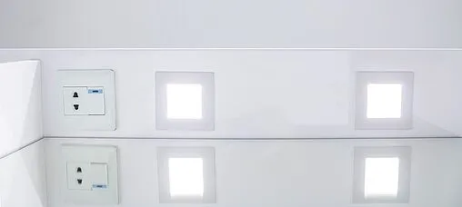 Шкаф-зеркало Домино Cube 75 L белый DC5008HZ