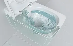 Унитаз подвесной безободковый с емкостью для чистящей жидкости VitrA Metropole Rim-Ex белый 7672B003-1686 Унитаз подвесной безободковый с емкостью для чистящей жидкости VitrA Metropole Rim-Ex белый 7672B003-1686, 5