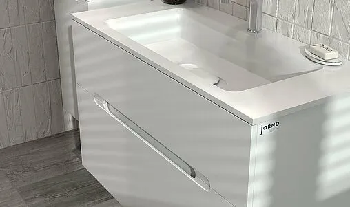 Тумба под умывальник подвесная Jorno Modul 100 белый Mоl.01.97/P/W Тумба под умывальник подвесная Jorno Modul 100 белый Mоl.01.97/P/W