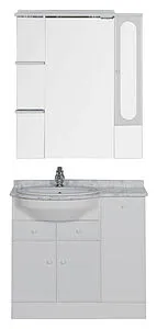 Шкаф-зеркало Aquanet Марсель 90 белый 100306 Шкаф-зеркало Aquanet Марсель 90 белый 100306, 4