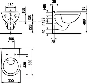 Унитаз подвесной Jika Lyra белый 8.2137.0.000.000.3 Унитаз подвесной Jika Lyra белый 8.2137.0.000.000.3, 2