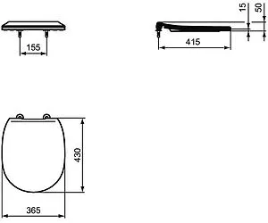 Комплект 3 в 1 Ideal Standard Connect W220102 Комплект 3 в 1 Ideal Standard Connect W220102, 4