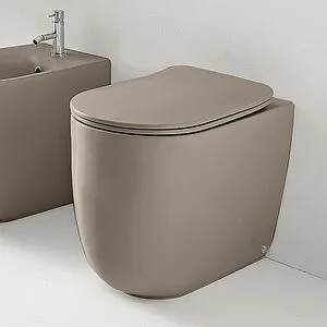 Унитаз приставной безободковый Kerasan Nolita Tornado Nocciola matt 531981 Унитаз приставной безободковый Kerasan Nolita Tornado Nocciola matt 531981, 3